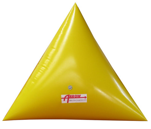 Premium 9' Triangle Swim Marker Buoy - YELLOW