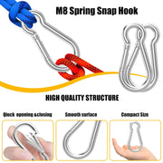 Large 3" Aluminum Carabiner - Silver