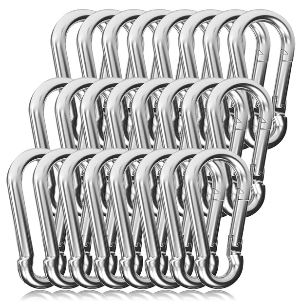 Large 3" Aluminum Carabiner - Silver