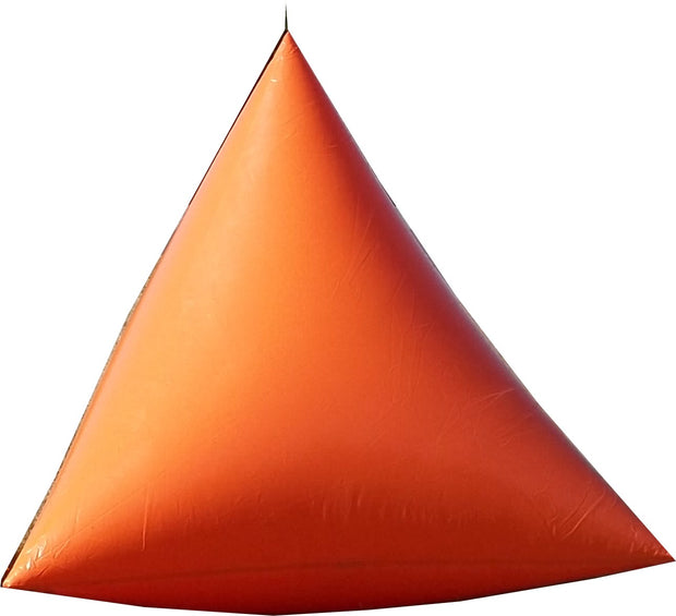 Premium 9' Triangle Swim Marker Buoy - ORANGE