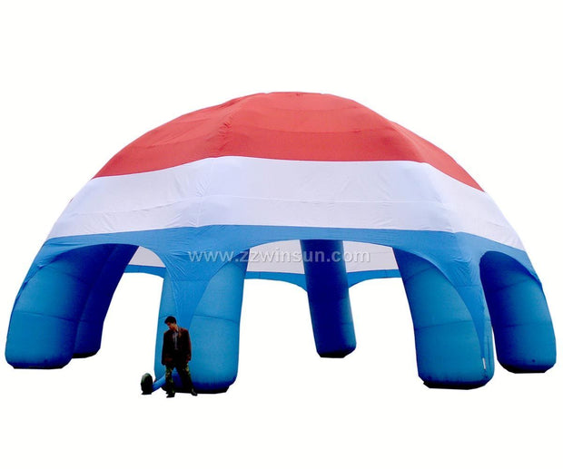 Large RED-WHITE-BLUE Inflatable Tent - 40' x 20'